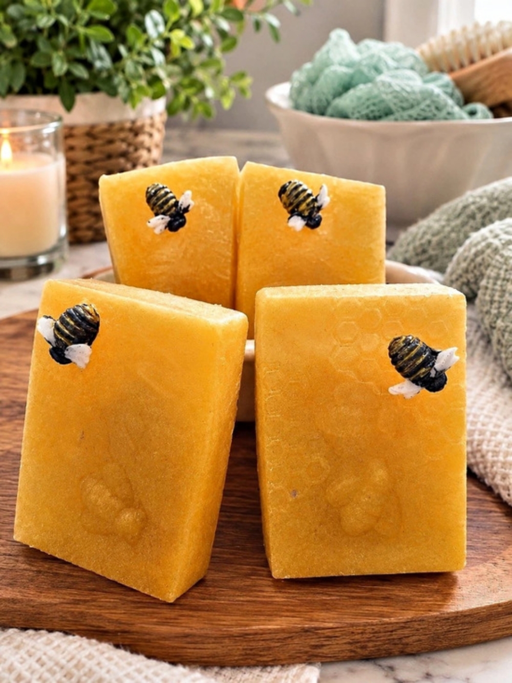 Honey Bee Soap.Set of 2